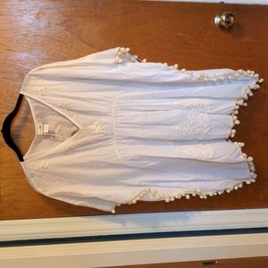 White Kaftan style cover up